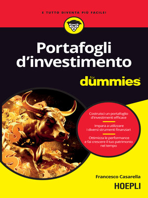cover image of Portafogli d'investimento For Dummies